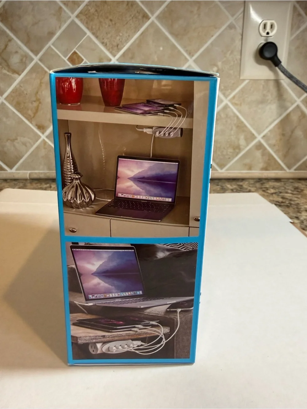 Quirky MagneCharge 30W 4 USB Ports 2 AC Outlets Magnetic Mount Charging Station